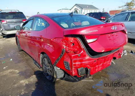 2014 Hyundai Elantra Se z USA, uszkodzony, nr VIN KMHDH4AE5EU151455